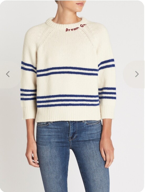 Mother Denim Sweaters - "The Boat Square Jumper" (Dream On Sweater) Alpaca Wool